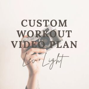 Custom Workout Video Plan