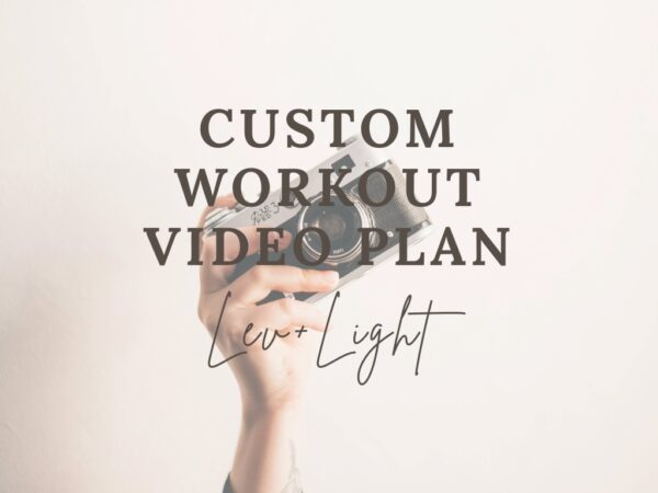 Custom Workout Video Plan